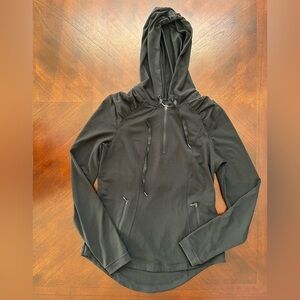 SPANX Black Hooded Sweatshirt SIZE SMALL